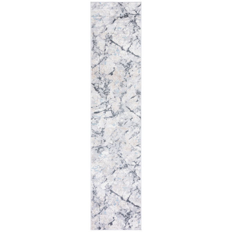 Ethellee Performance Abstract Rug, Runner 2' x 9'