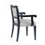 Chaises de salle à manger rembourrées Lawson avec lignes courbes et structure en bois d'hévéa-129020388