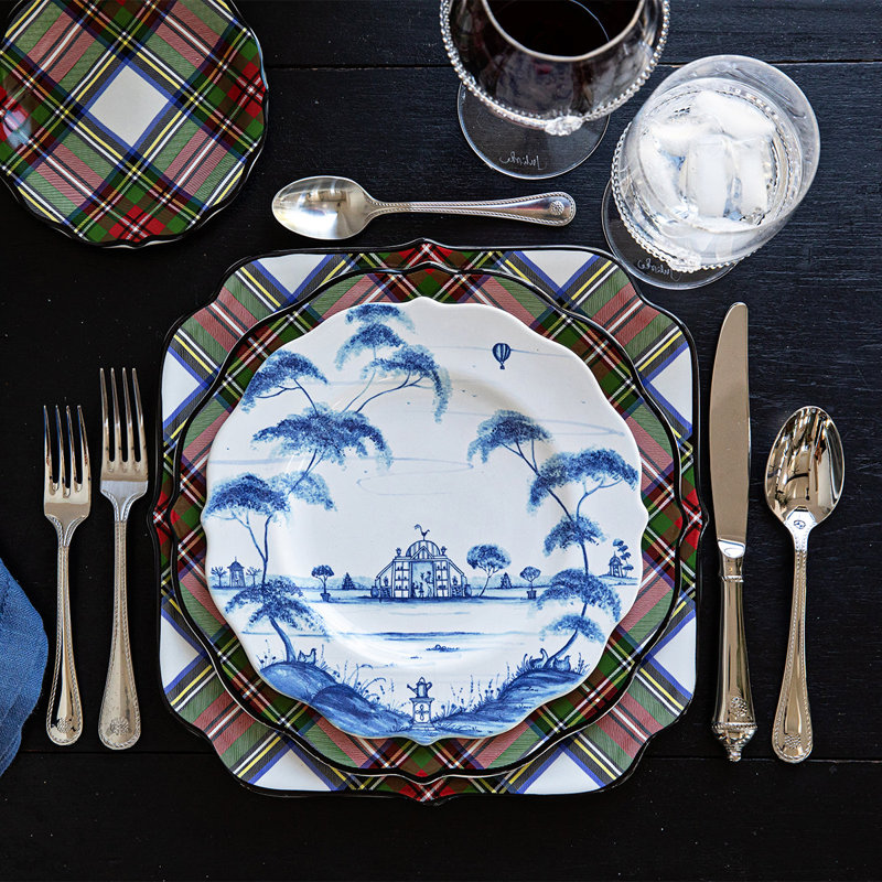 Country Estate Dessert/Salad Plate, Delft Blue/White