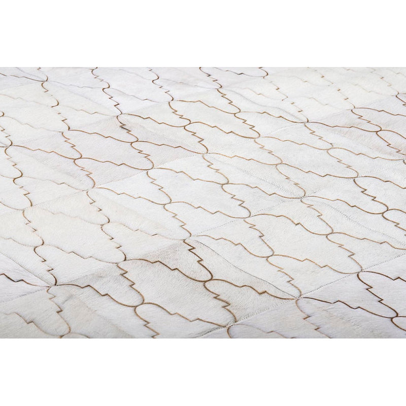 Art Hide Cowhide Area Rug in Gray, Rectangle 5' x 6'