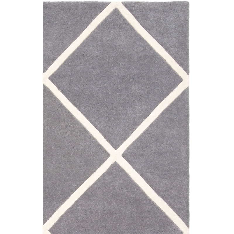 Teresita Hand Tufted Wool Geometric Rug, Rectangle 8' x 10'