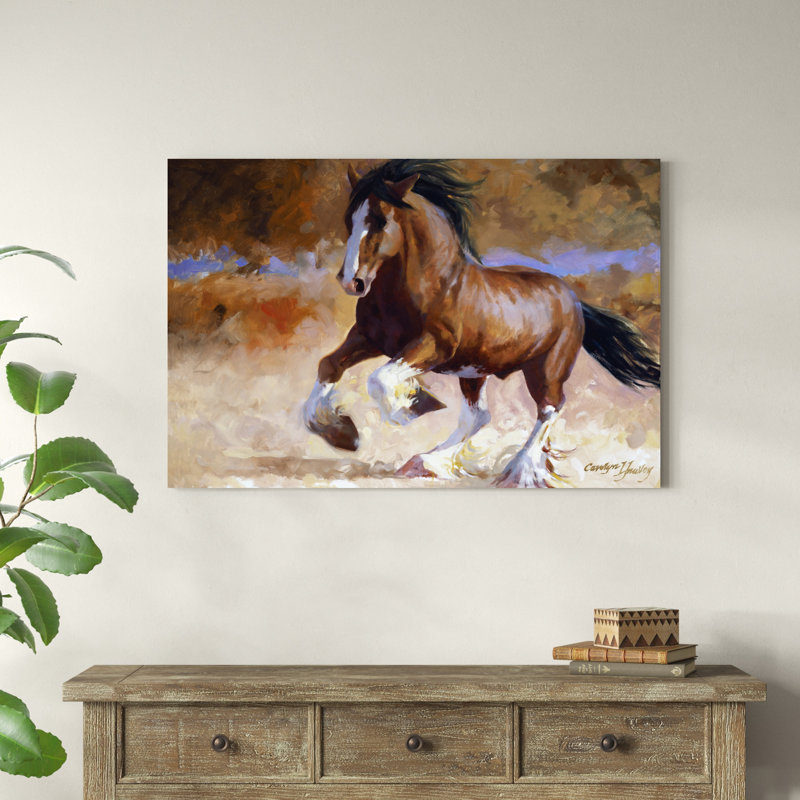 " Rumis Run " Painting Print, 32" H x 48" W x 1.25" D