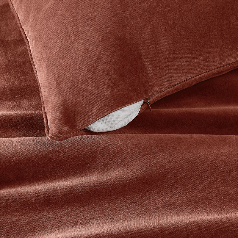 Coussins décoratifs Brooklyn, Rouille, Carré 20 po