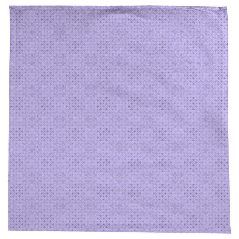 Nappe carrée en coton à motif géométrique 100% avicia, Mauve