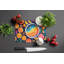 Colourful Oranges Glass Cutting Board Large