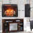 Insert Electric Fireplace With 1500W Heat & Adjustable Flame Colors 23 Inch Realistic Remote Control