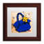 Gallucci, «Flower Purse Yellow on Blue» par Roderick Stevens, impression encadrée-69760880-13606558-13606560