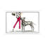 Girls Best Friend, Darla And Her Dalmatian by Bella Pilar - Floater Frame Painting on Canvas-730366865-730366864