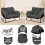 Chaise berçante d'extérieur en fer Luisang-636850006