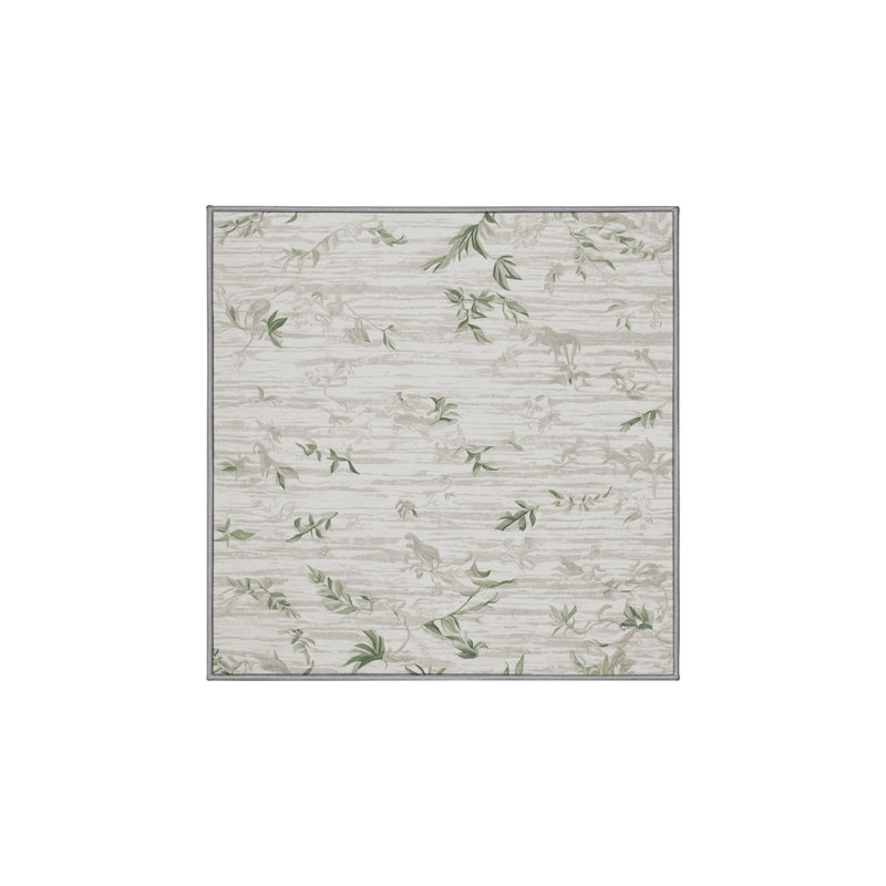Tapis gris soyeux et moelleux, Rectangle 7 pi x 9 pi