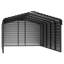Abri d'auto en acier avec 3 ensembles muraux, 12 x 24 x 07-113506796