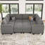 Canapé-lit modulaire en chenille avec rangement Anjanette-1125681374