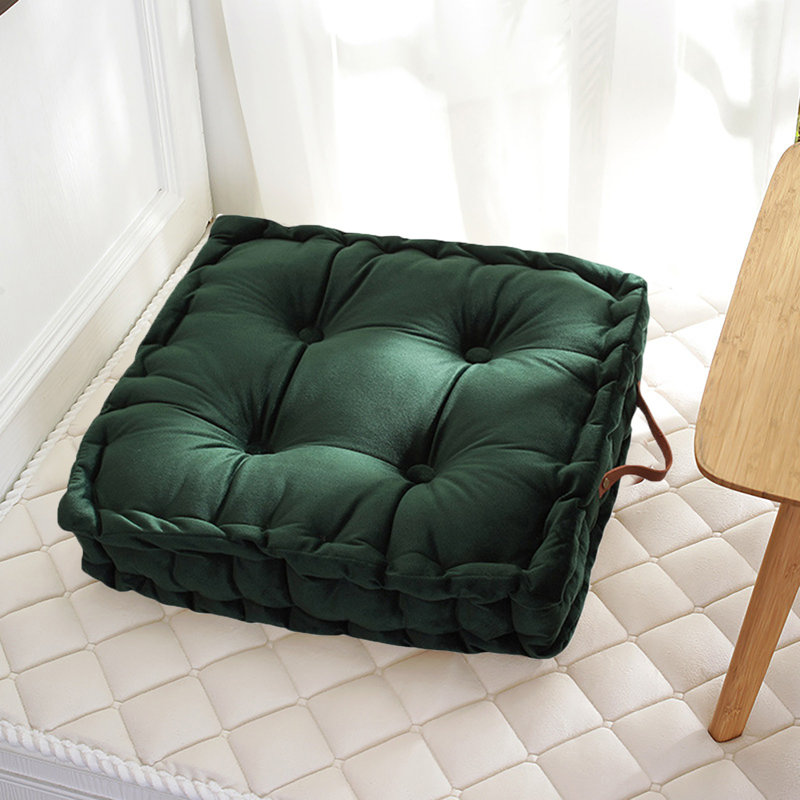 Coussins de sol en coussins épaissis pour tatamis pour fenêtres, Green