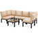 6 - Person Modular Patio Conversation Sets with Cushions