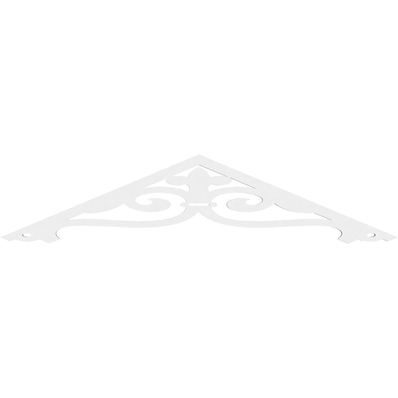 Finley Architectural Grade PVC Gable, 15" H x 60" W x 1" D, 6/12