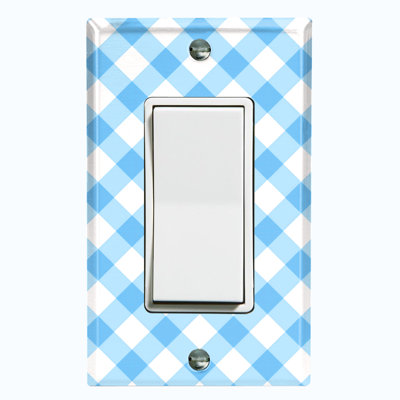Patterned 1 - Gang Rocker Standard Wall Plate