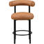 Tabouret de comptoir Bordeaux en cuir végétalien Ureeba-1044934342