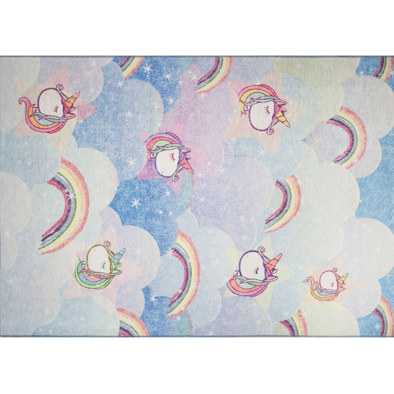 Tapis luxueux lavable à la machine, 4,9 x 7,5 pieds, 100% polyester, 1850 g / m², hauteur des poils: 0,2 pouce | Envers écologique en polyester recyclé | Parfait pour le salon et la chambre à coucher, conception douce et durable