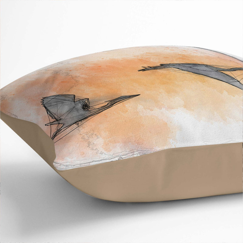 Square Throw Cushion, Stone, 40cm H x 40cm W x 15cm D