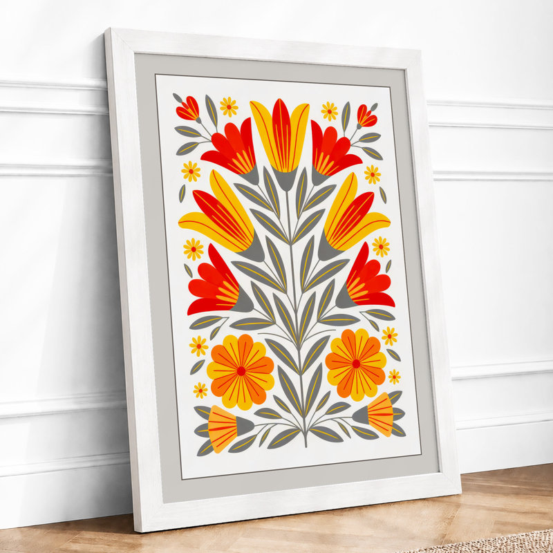 Symmetrical Study Botanical - Print, A4 - 29.7 x 21.0 cm, White