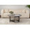 Table basse industrielle moderne, gris béton, 35,5 po x 16,1 po | 100% panneau de particules enduit de mélamine, épaisseur: 0,7 pouce | Conception élégante pour le salon, durable et facile à entretenir