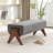 Chenice Upholstered Solid Wood Leg Bench-127275623