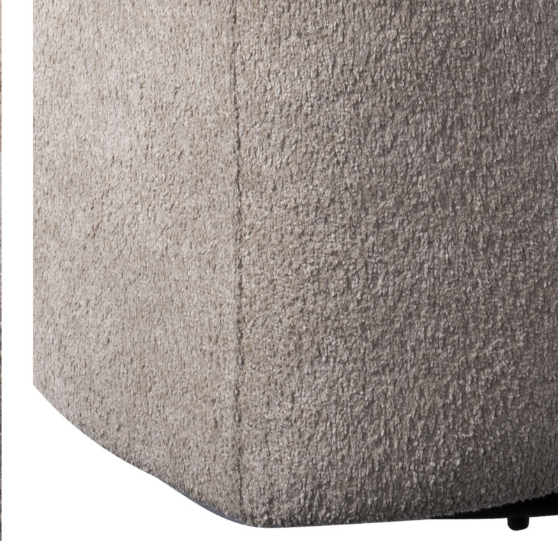Fauteuil demi-tonneau pivotant Bonn Bonn, Polyester brun clair