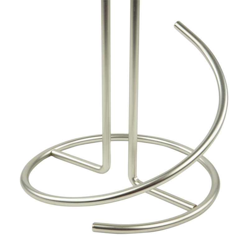 Porte-serviettes sur pied autoportant, Nickel satiné