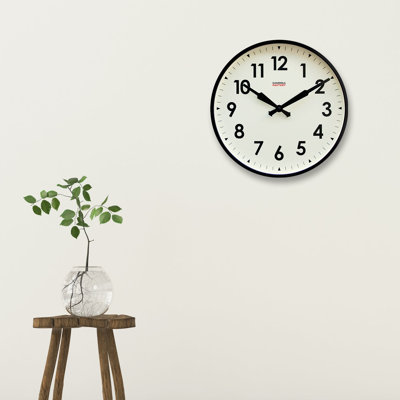 Metal Wall Clock Red