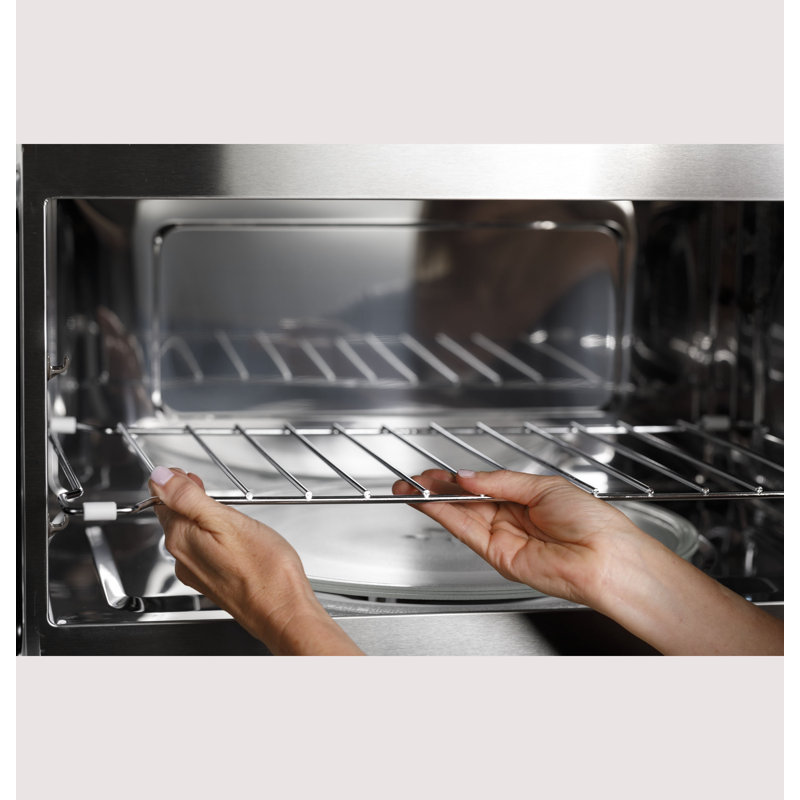 GE Profile 1.7 Cu. Ft. Convection Over-The-Range Microwave Oven, Black