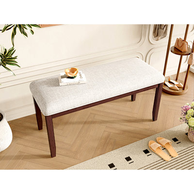 Banc de 38 po Mid-Century Modern