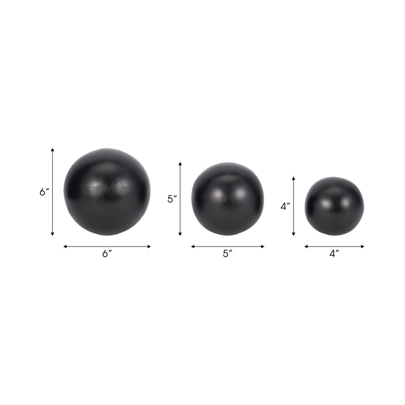 Jestyn 3 Piece Orb Sculpture Set