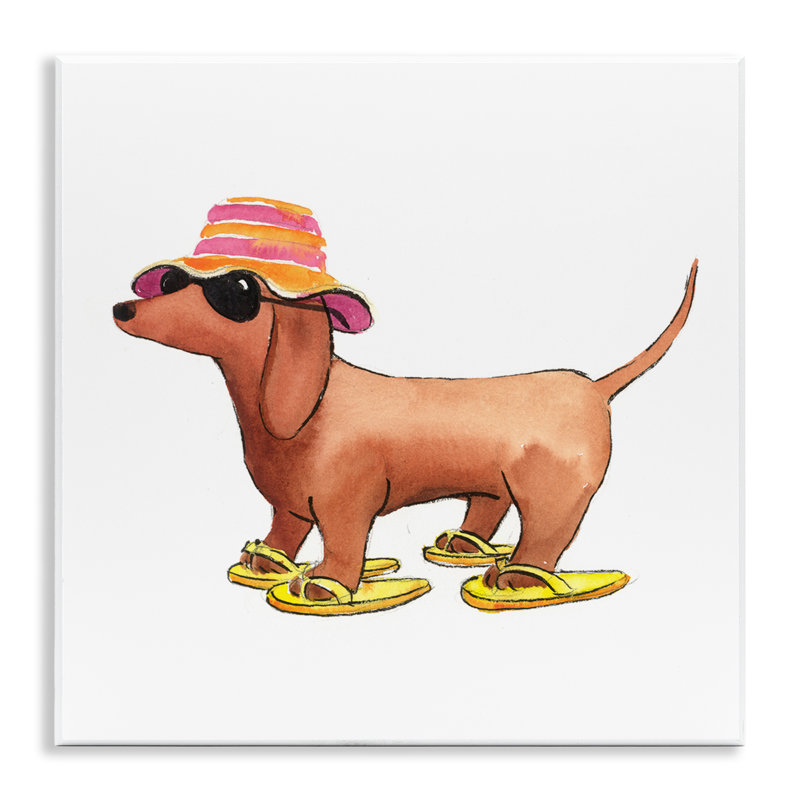 «Beach Dog Flip Flops» par Geoff Allen