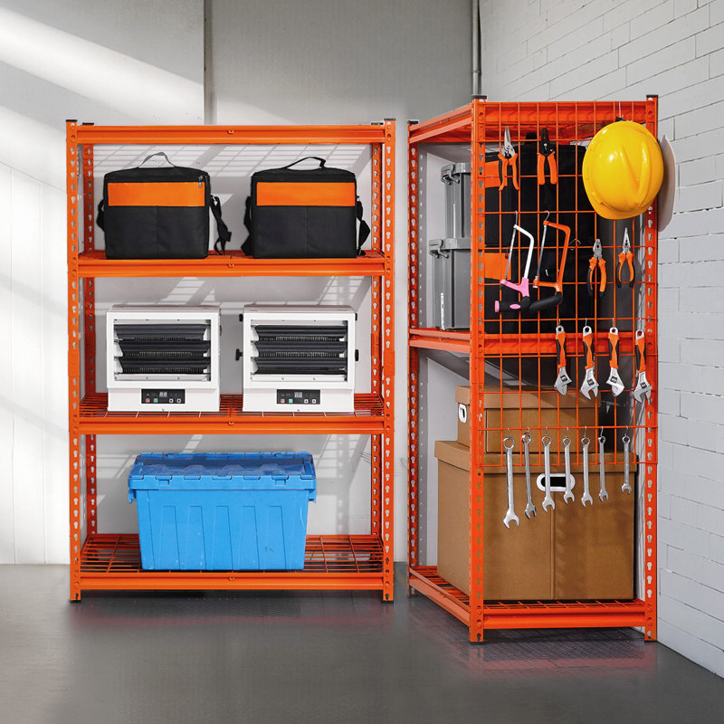 Tablettes de rangement Étagères de garage robustes réglables à 4 niveaux 2400 lb