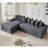 Oversize Cloud Sectional Couch (Left Facing Sofa)-1719534654-1719534644
