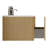 36" Bathroom Vanity With White Ceramic Sink