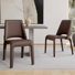 Chaise de salle à manger en cuir Saddle