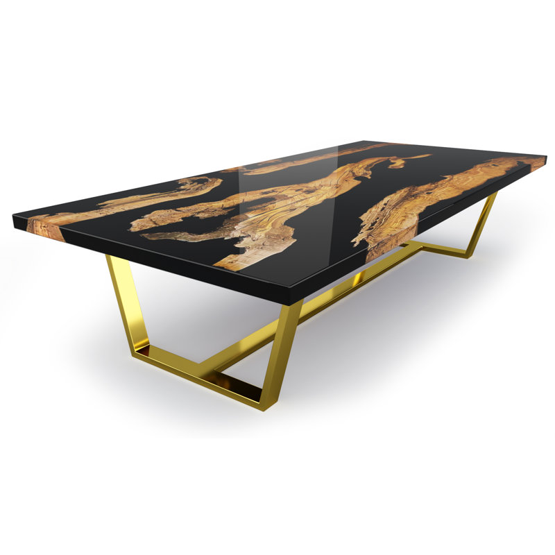 Table basse Morano, Noir, H 17,7 po x L 47,2 po x l 23,6 po
