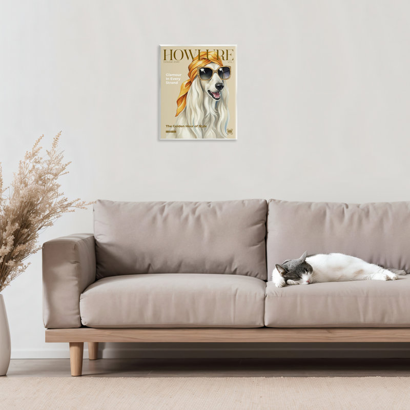 Howlure Dog Fashion Magazine, plaque murale, design par A Barefoot Stylist