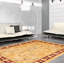 Tapis décoratif en laine noué à la main de conception unique 9 pi 2 po x 11 pi 10 po noué à la main New Age