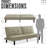 71'' Upholstered Convertible Sofa