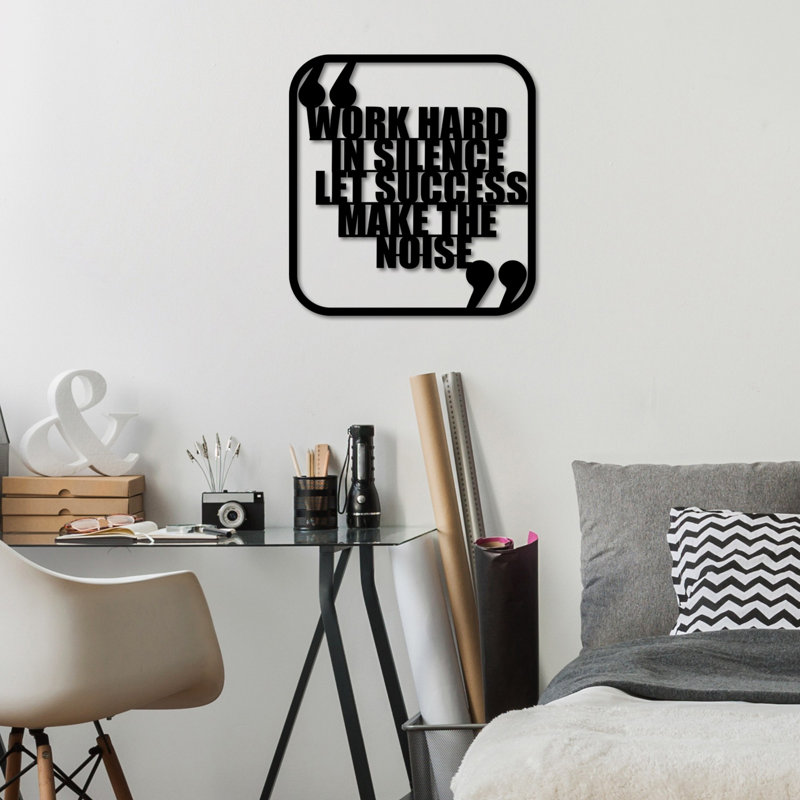 Elegant Decorative Metal Wall Accessory, Black, 19.7 x 19.7 inches | 100% Metal, Thickness: 0.06 inches | Lightweight Design (2.6 lbs) | Perfect for Home Décor & Modern Interiors, Stylish and Durable