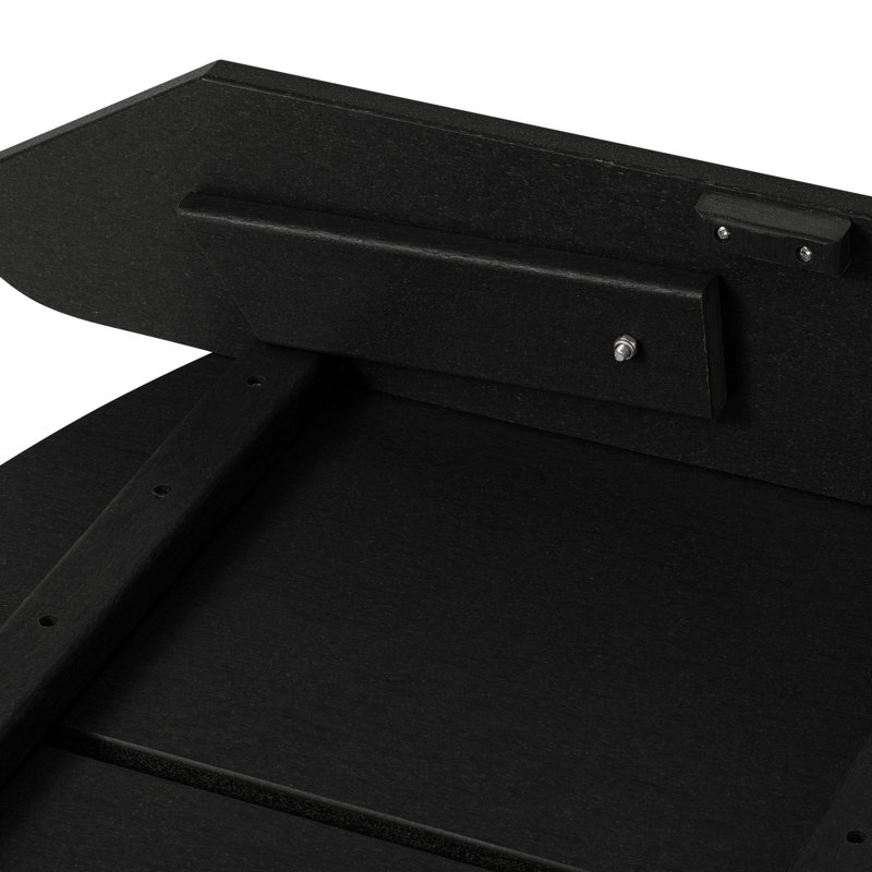 Modern Poly Ottoman, Black