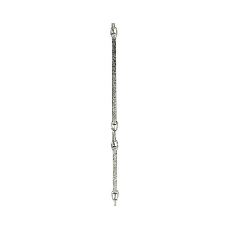 Tiges d'extension texturées argentées 8 po, 14 po, 20 po (1)