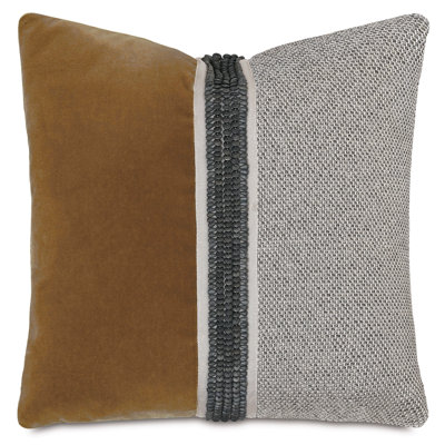 Housse et insert de coussin décoratif carré en tissu Taos