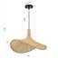 Luminaire suspendu noir 1 lumière Hofstade