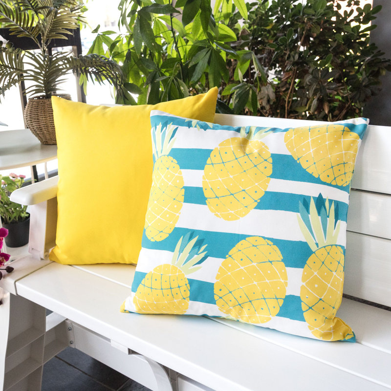 Marianne Outdoor Reversible Throw Pillow