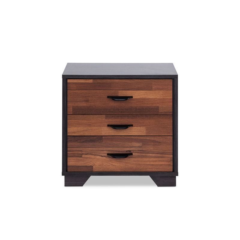 Eloy Walnut & Espresso Finish Accent Table