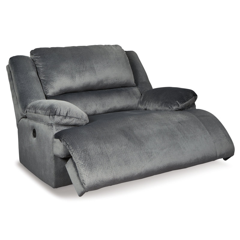 Fauteuil inclinable électrique large Signature Signature Souderton, Polyester gris anthracite, Manuel