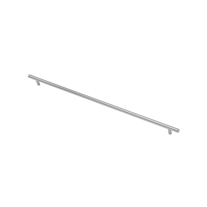 Poignée de tiroir architecturale en acier inoxydable, entraxe de 49,8 cm (19-2/5 po), finition nickel satiné, 19-2/5"
